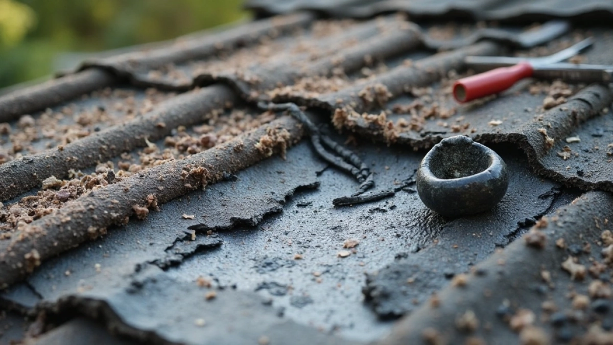 jak naprawić dach pokryty papą