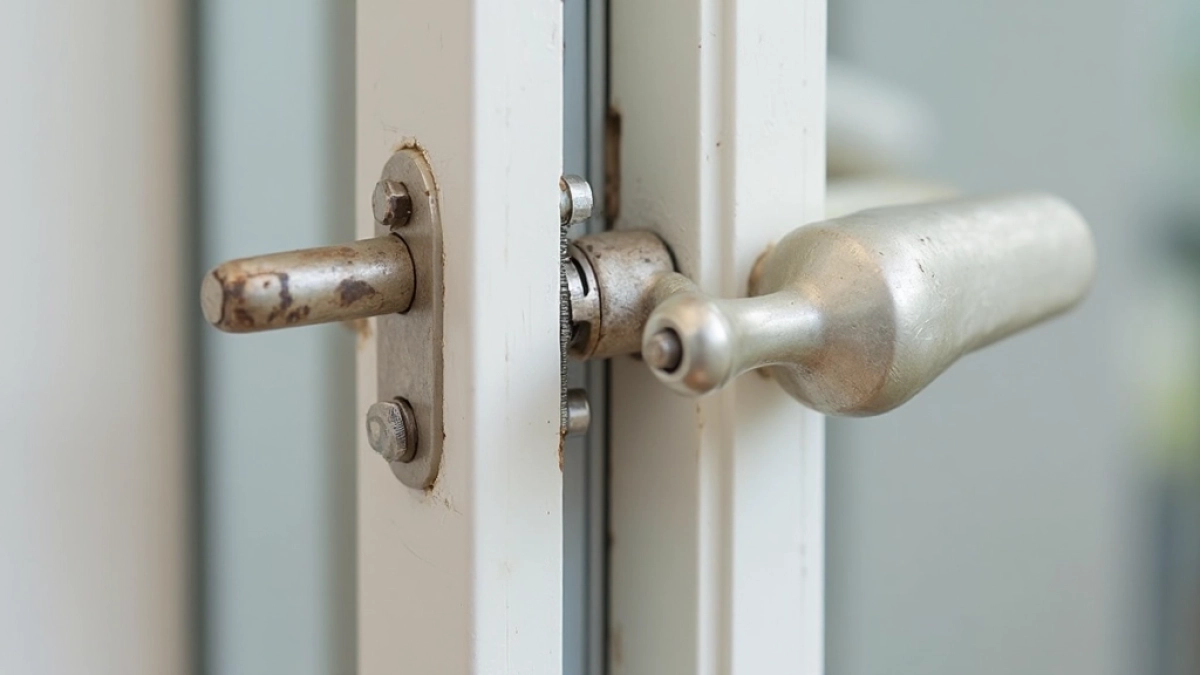 jak naprawić klamkę w drzwiach balkonowych