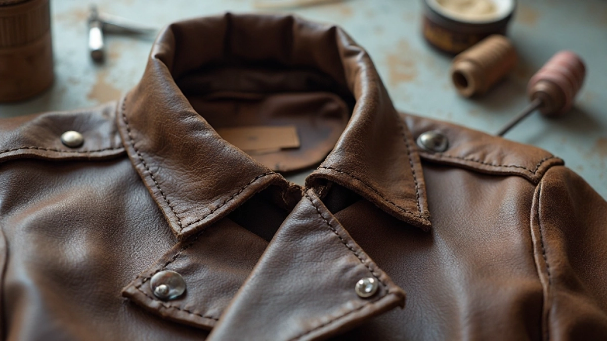 Jak naprawić kołnierz w skórzanej kurtce