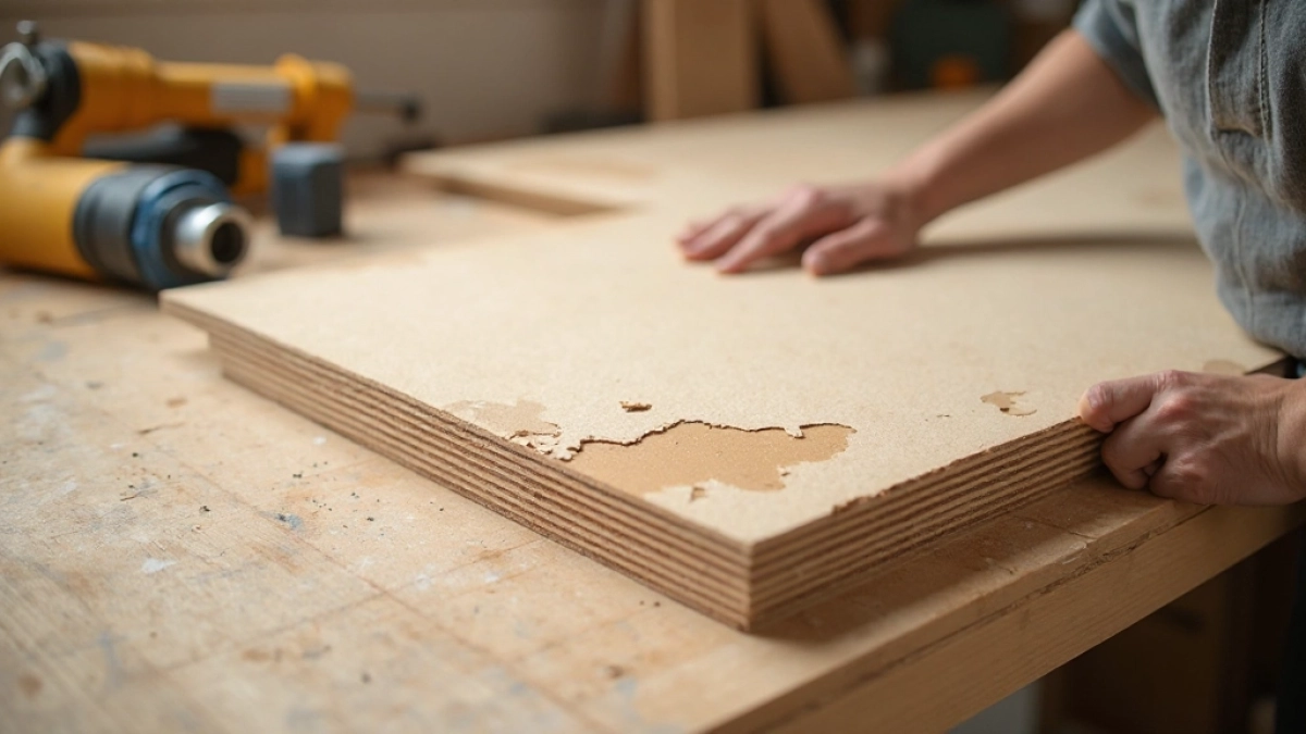 jak naprawić płytę wiórową