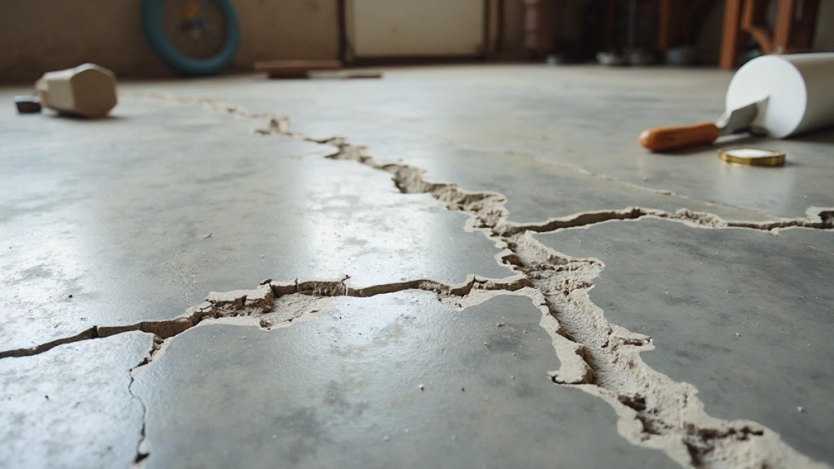 jak naprawić posadzkę w garażu