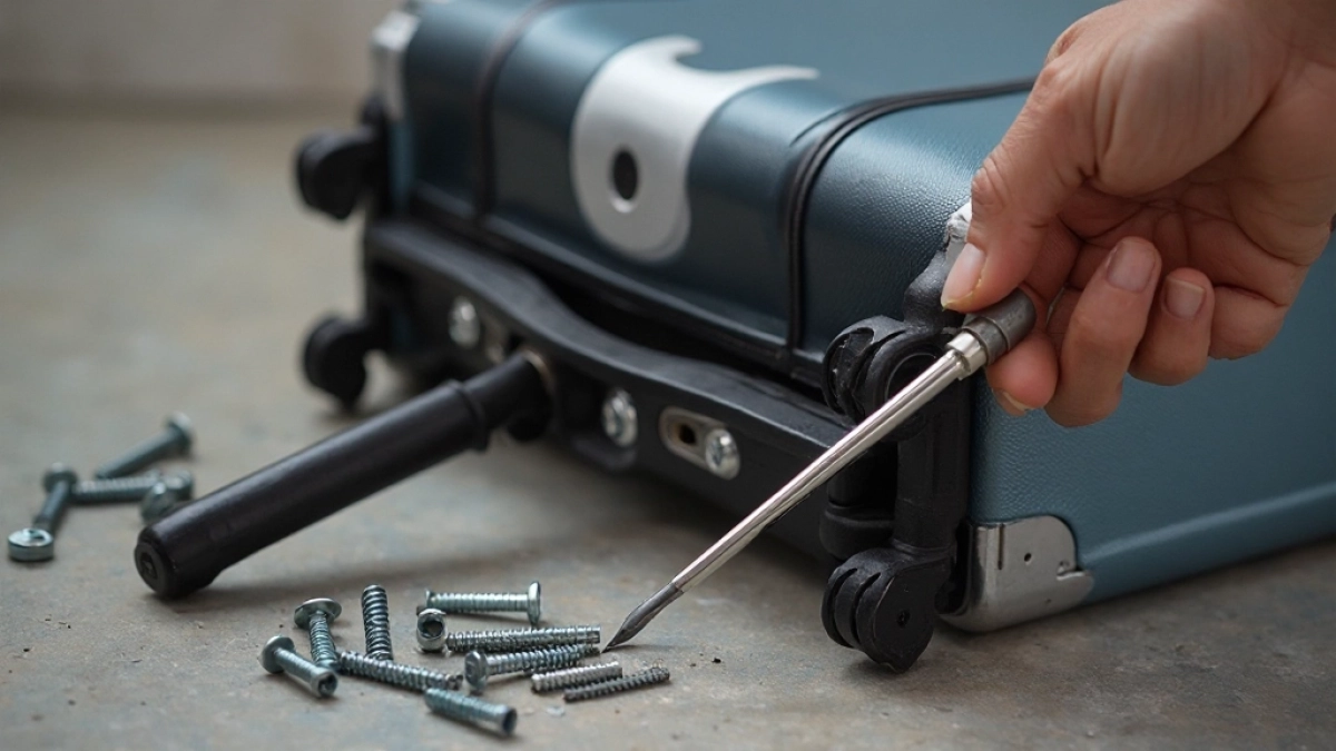 Jak naprawić uchwyt teleskopowy walizki