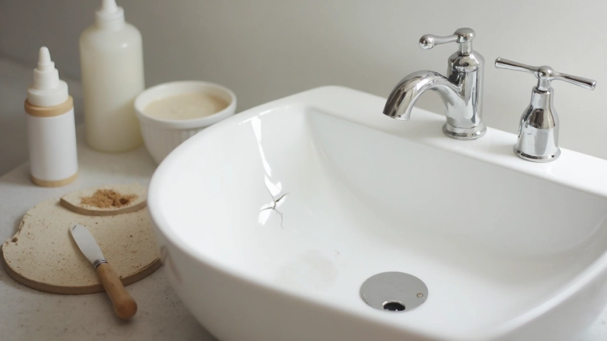 jak naprawić umywalkę ceramiczną