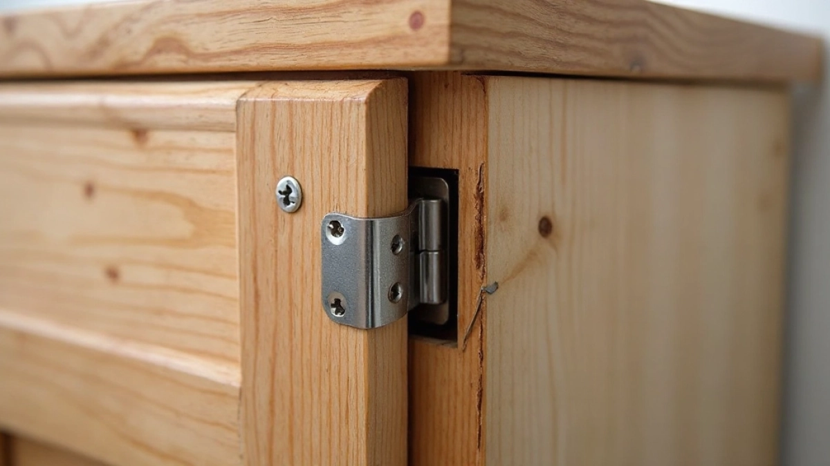 jak naprawic wyrwany zawias z szafy