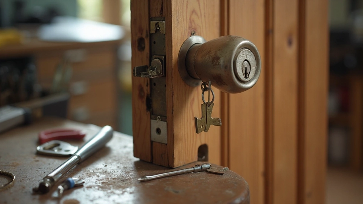 jak naprawić zamek w drzwiach