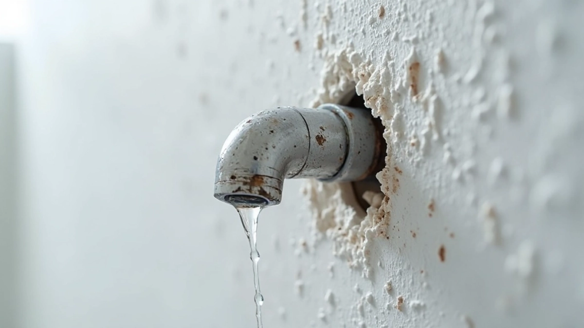 Pękniętą rura w ścianie jak naprawić