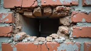 dziura w elewacji jak naprawic