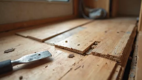 jak naprawić podłogę w przyczepie kempingowej