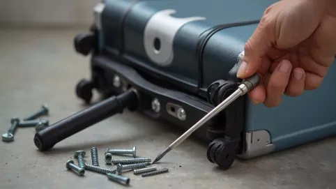 Jak naprawić uchwyt teleskopowy walizki