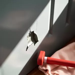 Jak naprawić wgniecenie w drzwiach wejściowych