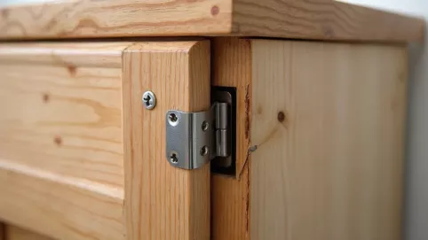 jak naprawic wyrwany zawias z szafy