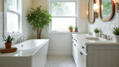 jak odświeżyć łazienkę tanim kosztem