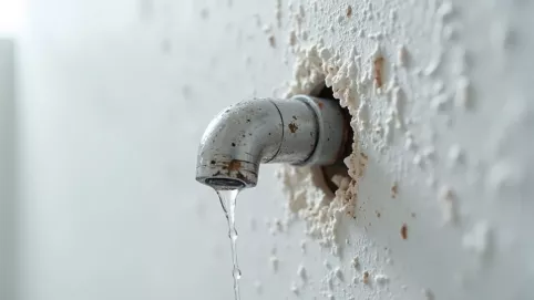 Pękniętą rura w ścianie jak naprawić